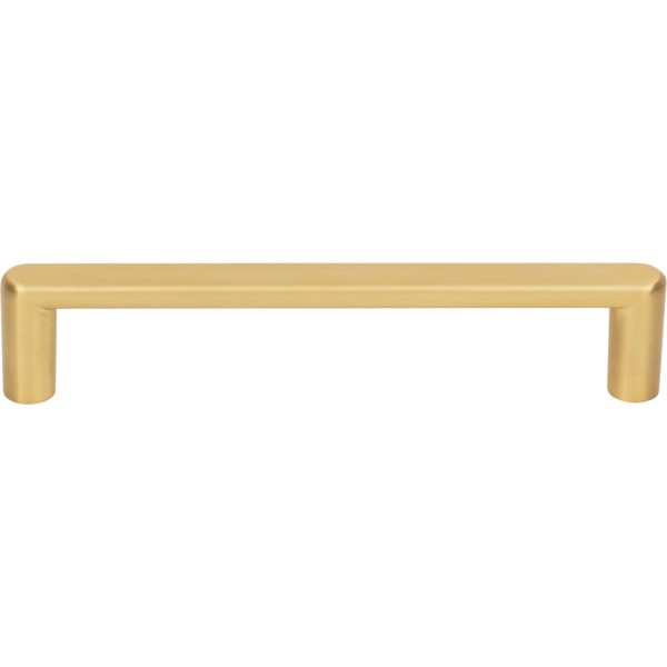 128 mm Center-to-Center Brushed Gold Gibson Cabinet Pull - Image 3