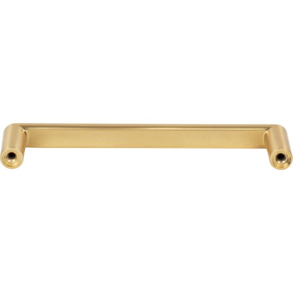 128 mm Center-to-Center Brushed Gold Gibson Cabinet Pull - Image 5