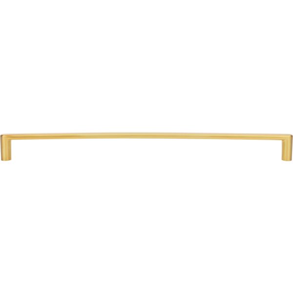 305 mm Center-to-Center Brushed Gold Gibson Cabinet Pull - Image 6