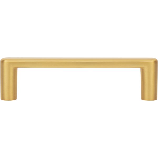 96 mm Center-to-Center Brushed Gold Gibson Cabinet Pull - Image 6