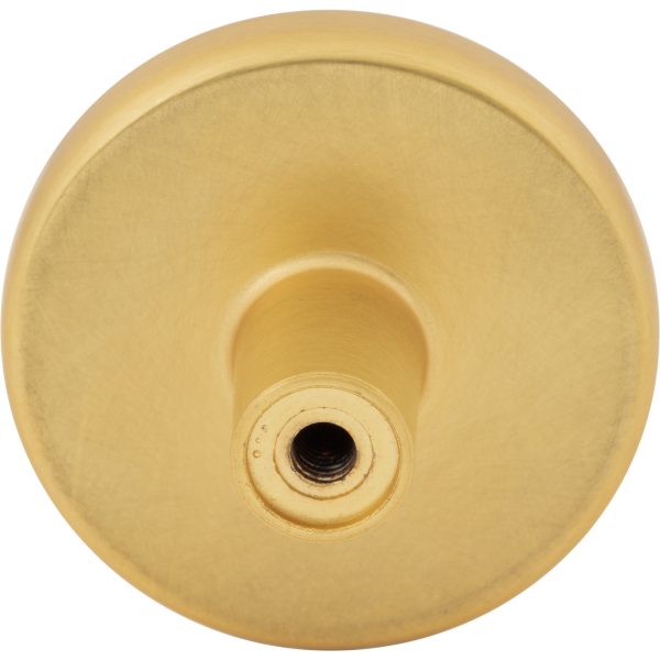 1-5/8" Diameter Brushed Gold Gibson Cabinet Knob - Image 4