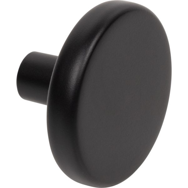 1-5/8" Diameter Matte BlackGibson Cabinet Knob - Image 3