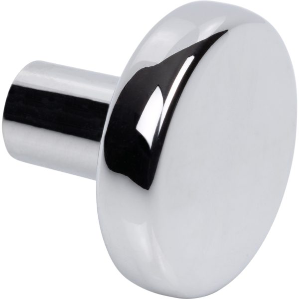 1-1/4" Diameter Polished Chrome Gibson Cabinet Knob - Image 3