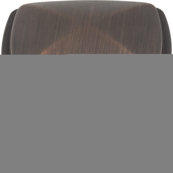 1-1/4" Overall Length Brushed Oil Rubbed Bronze Square Milan 1 Cabinet Knob - Image 3