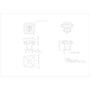 Milan 1 Cabinet Knob in Satin Nickel