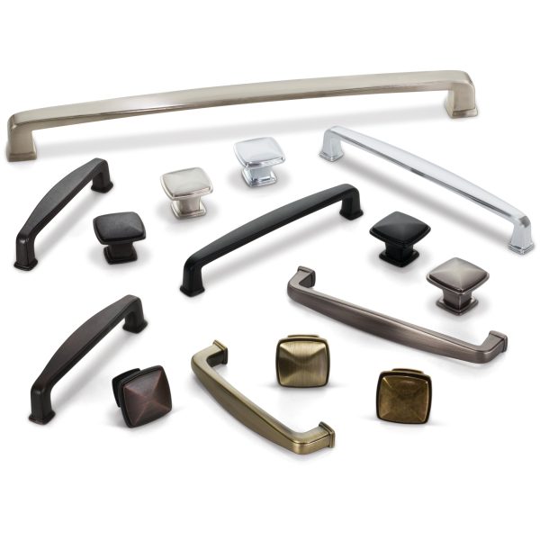 1-1/4" Overall Length Satin Nickel Square Milan 1 Cabinet Knob - Image 5