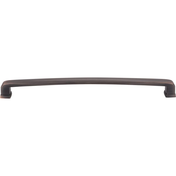 12" Center-to-Center Brushed Oil Rubbed Bronze Square Milan 1 Appliance Handle - Image 3