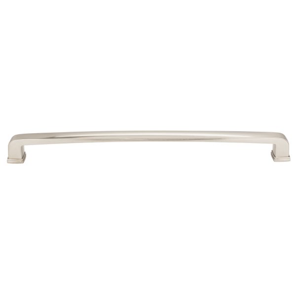 12" Center-to-Center Satin Nickel Square Milan 1 Appliance Handle - Image 3
