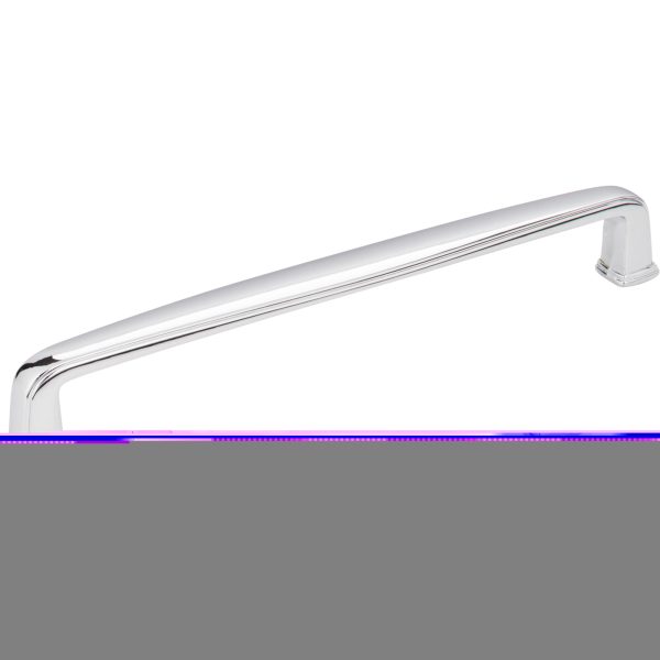 160 mm Center-to-Center Polished Chrome Square Milan 1 Cabinet Pull