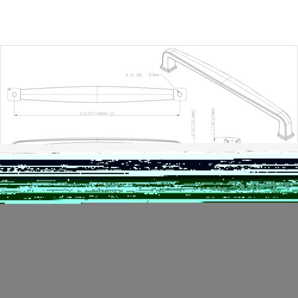 160 mm Center-to-Center Polished Chrome Square Milan 1 Cabinet Pull - Image 4