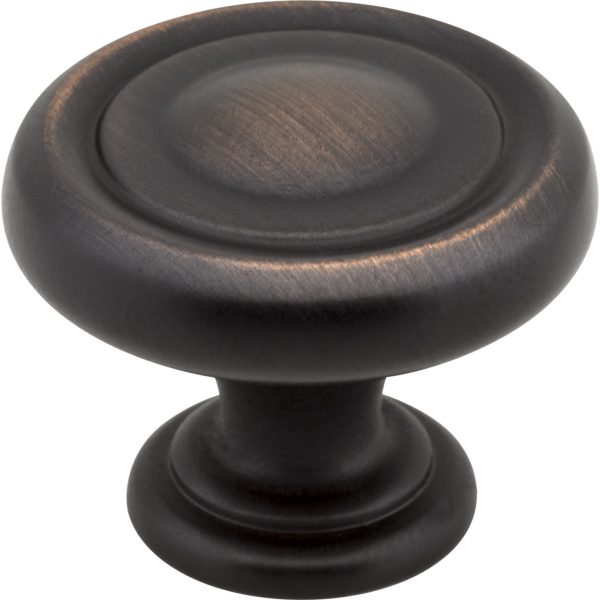 1-1/4" Diameter Brushed Oil Rubbed Bronze Bremen 1 Cabinet Knob