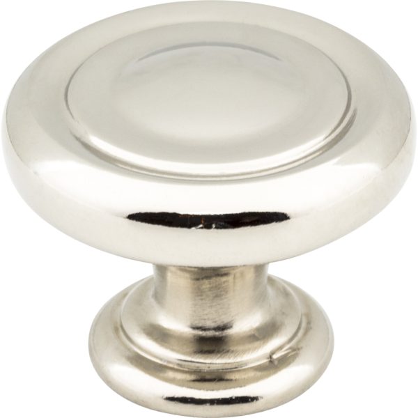 1-1/4" Diameter Polished Nickel Bremen 1 Cabinet Knob