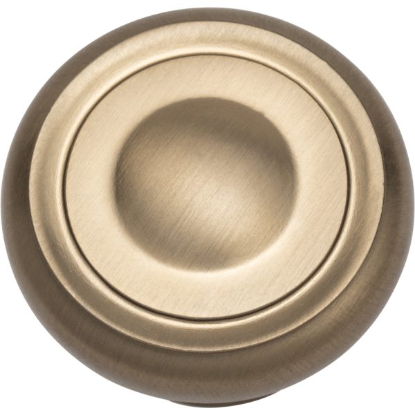 1-1/4" Diameter Satin Bronze Bremen 1 Cabinet Knob - Image 3