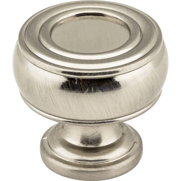 1-3/16" Diameter Satin Nickel Barrel Bremen 2 Cabinet Knob