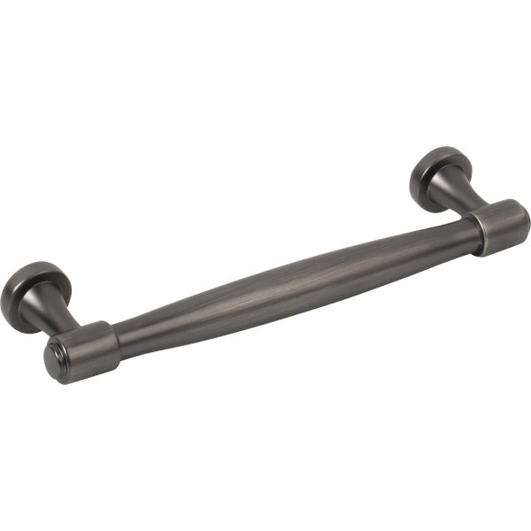 128 mm Center-to-Center Brushed Pewter Jules Cabinet Pull - Image 4