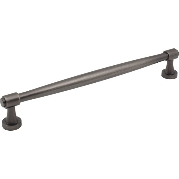 12" Center-to-Center Brushed Pewter Jules Appliance Handle