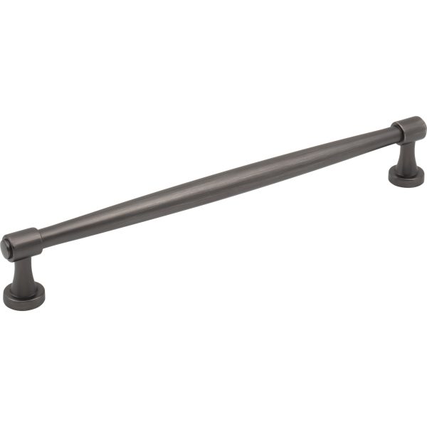 224 mm Center-to-Center Brushed Pewter Jules Cabinet Pull