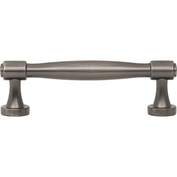 96 mm Center-to-Center Brushed Pewter Jules Cabinet Pull - Image 6