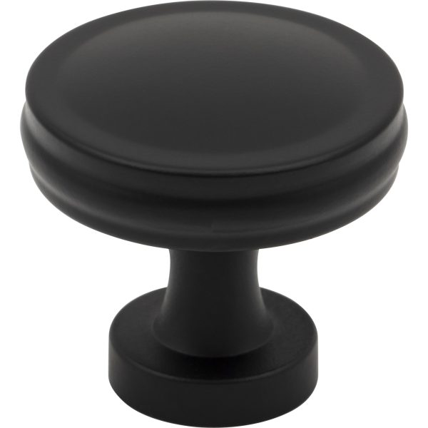 1-3/8" Diameter Matte Black Jules Cabinet Knob