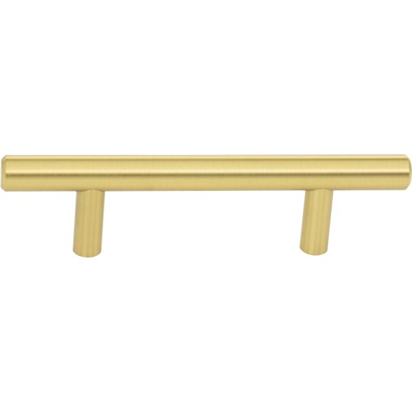 3" Center-to-Center Brushed Gold Naples Cabinet Bar Pull - Image 3
