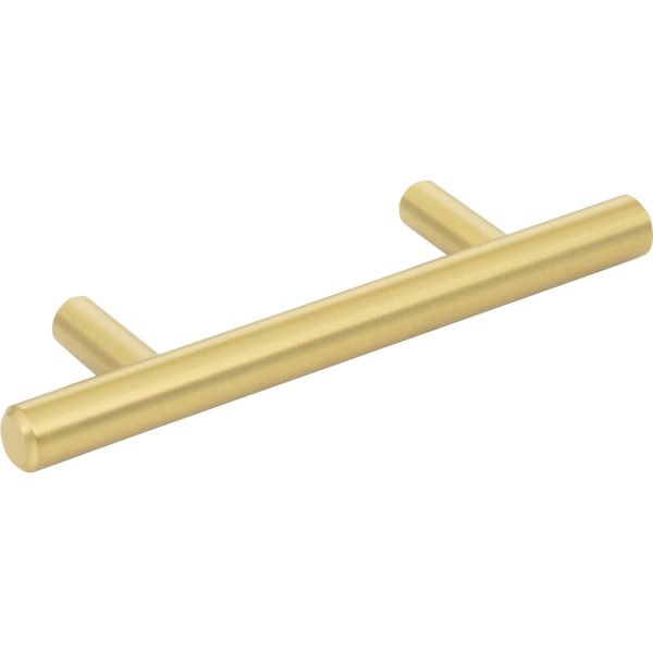 3" Center-to-Center Brushed Gold Naples Cabinet Bar Pull - Image 4