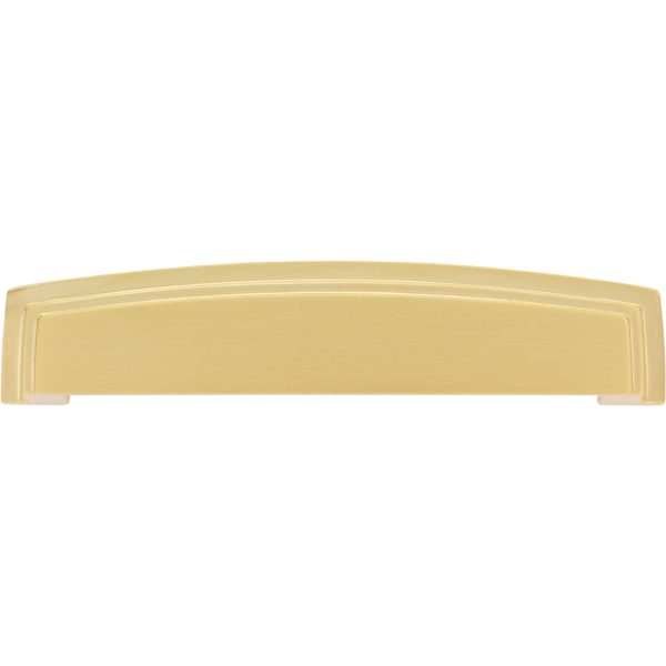 128 mm Center-to-Center Brushed Gold Square Renzo Cabinet Cup Pull - Image 6