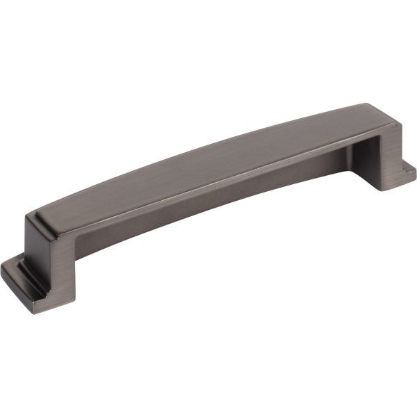 128 mm Center-to-Center Brushed Pewter Square Renzo Cabinet Cup Pull - Image 3