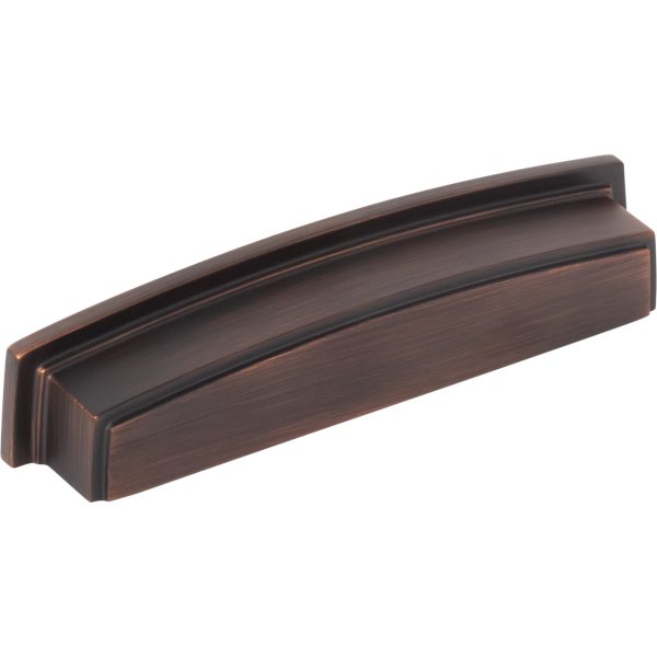 128 mm Center-to-Center Brushed Oil Rubbed Bronze Square Renzo Cabinet Cup Pull