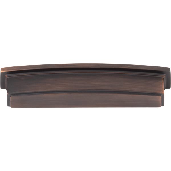 128 mm Center-to-Center Brushed Oil Rubbed Bronze Square Renzo Cabinet Cup Pull - Image 4