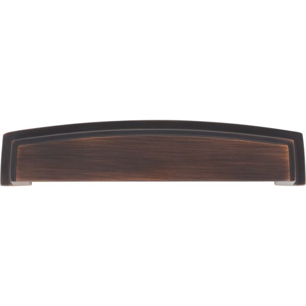 128 mm Center-to-Center Brushed Oil Rubbed Bronze Square Renzo Cabinet Cup Pull - Image 6