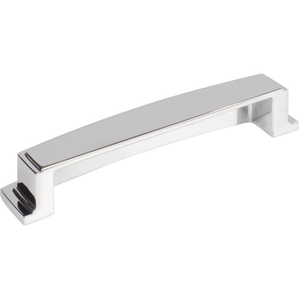 128 mm Center-to-Center Polished Chrome Square Renzo Cabinet Cup Pull - Image 3
