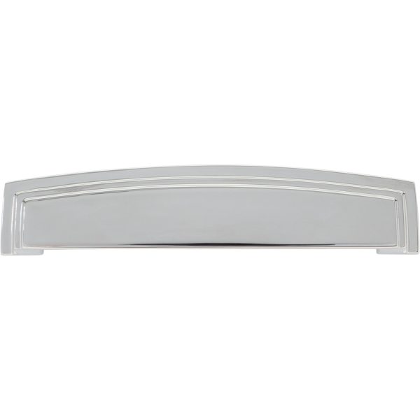 128 mm Center-to-Center Polished Chrome Square Renzo Cabinet Cup Pull - Image 6