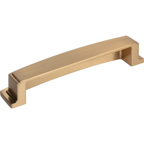 128 mm Center-to-Center Satin Bronze Square Renzo Cabinet Cup Pull - Image 3