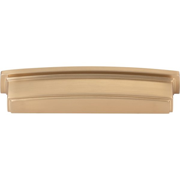 128 mm Center-to-Center Satin Bronze Square Renzo Cabinet Cup Pull - Image 4