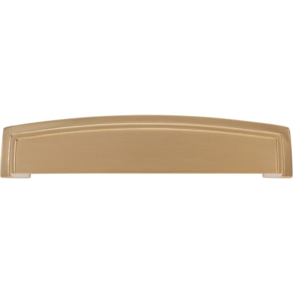 128 mm Center-to-Center Satin Bronze Square Renzo Cabinet Cup Pull - Image 6