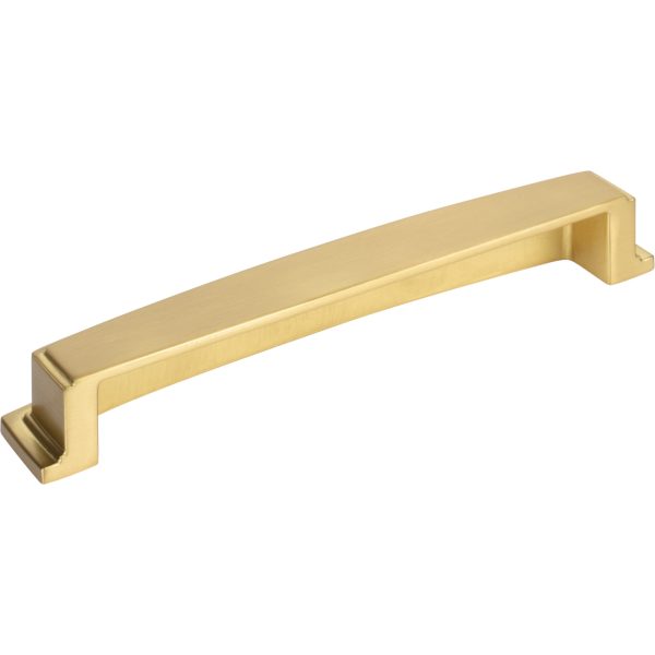 160 mm Center-to-Center Brushed Gold Square Renzo Cabinet Cup Pull - Image 3