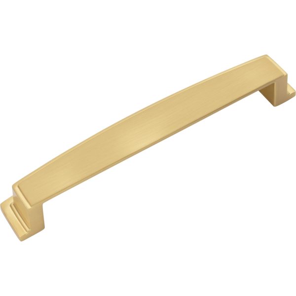 160 mm Center-to-Center Brushed Gold Square Renzo Cabinet Cup Pull - Image 5