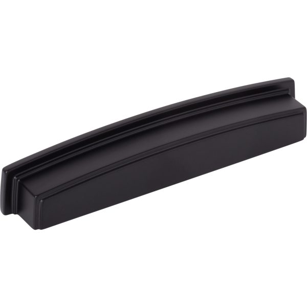 160 mm Center-to-Center Matte Black Square Renzo Cabinet Cup Pull