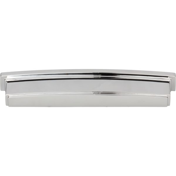 160 mm Center-to-Center Polished Chrome Square Renzo Cabinet Cup Pull - Image 4