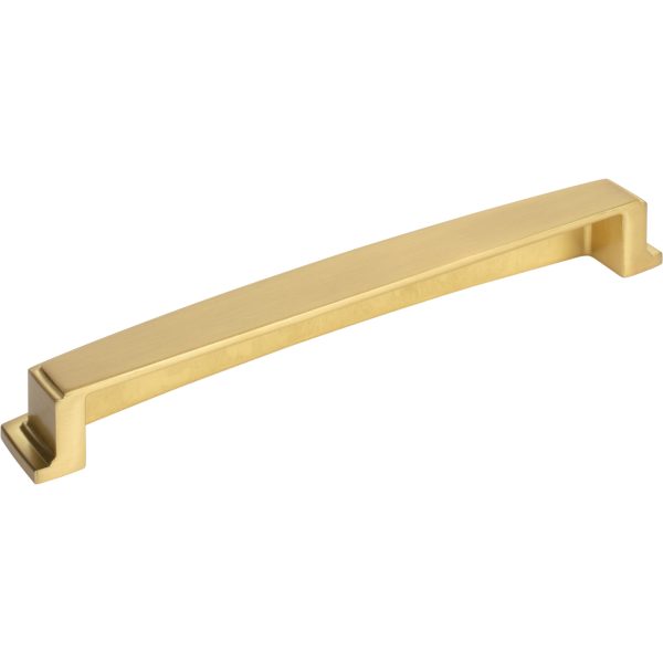 192 mm Center-to-Center Brushed Gold Square Renzo Cabinet Cup Pull - Image 3