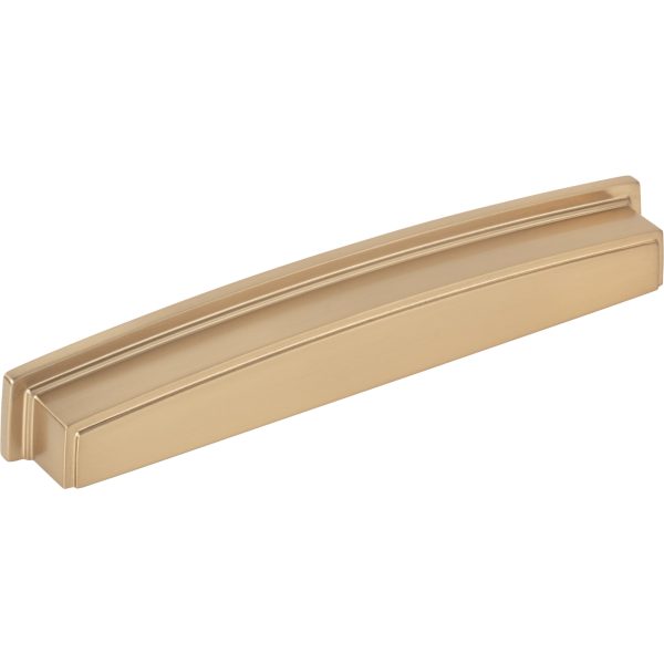 192 mm Center-to-Center Satin Bronze Square Renzo Cabinet Cup Pull