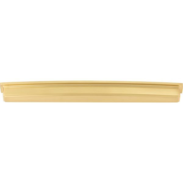 305 mm Center-to-Center Brushed Gold Square Renzo Cabinet Cup Pull - Image 4