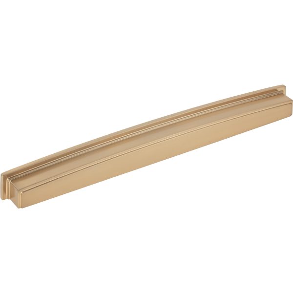 305 mm Center-to-Center Satin Bronze Square Renzo Cabinet Cup Pull