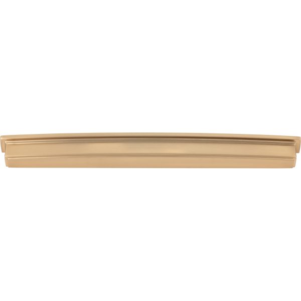 305 mm Center-to-Center Satin Bronze Square Renzo Cabinet Cup Pull - Image 4