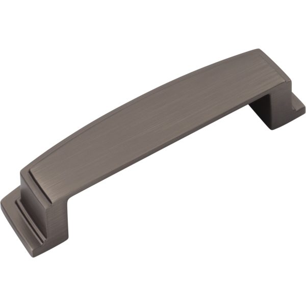 96 mm Center-to-Center Brushed Pewter Square Renzo Cabinet Cup Pull - Image 5
