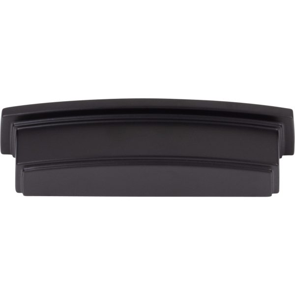 96 mm Center-to-Center Matte Black Square Renzo Cabinet Cup Pull - Image 4