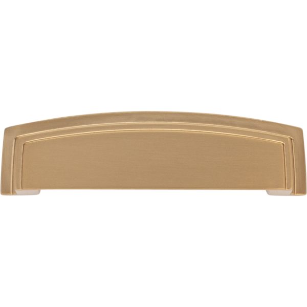 96 mm Center-to-Center Satin Bronze Square Renzo Cabinet Cup Pull - Image 6