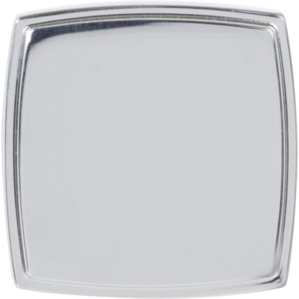1-1/4" Overall Length Polished Chrome Square Renzo Cabinet Knob - Image 3
