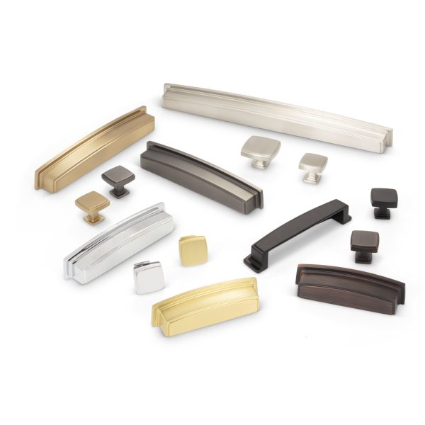 1-1/4" Overall Length Polished Chrome Square Renzo Cabinet Knob - Image 6
