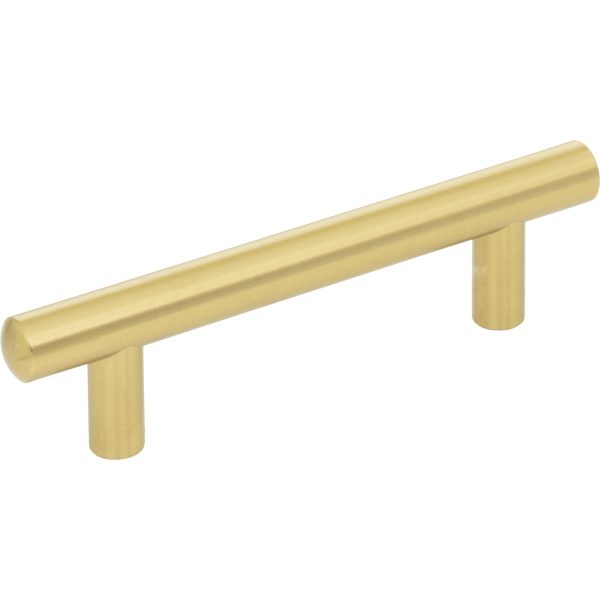 96 mm Center-to-Center Brushed Gold Key West Cabinet Bar Pull